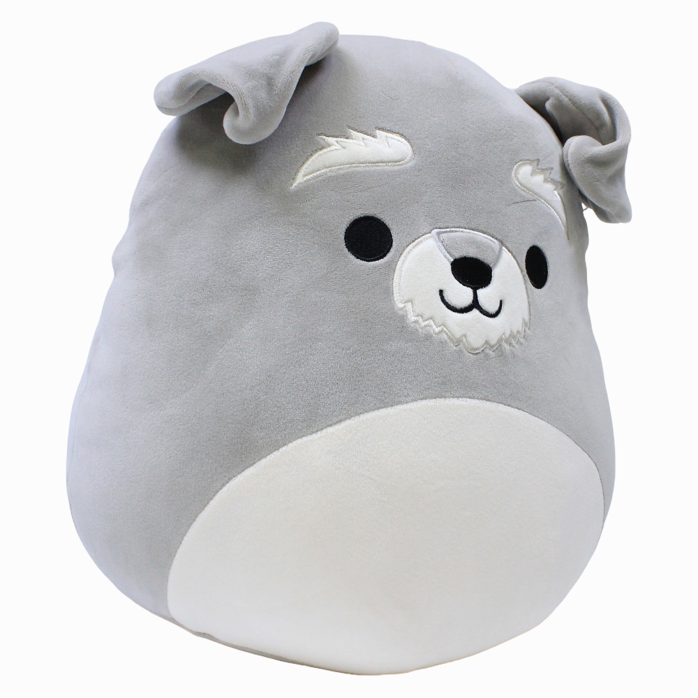 Squishmallows 12-Inch Buddy Squad – Grey Schnauzer Shaun
