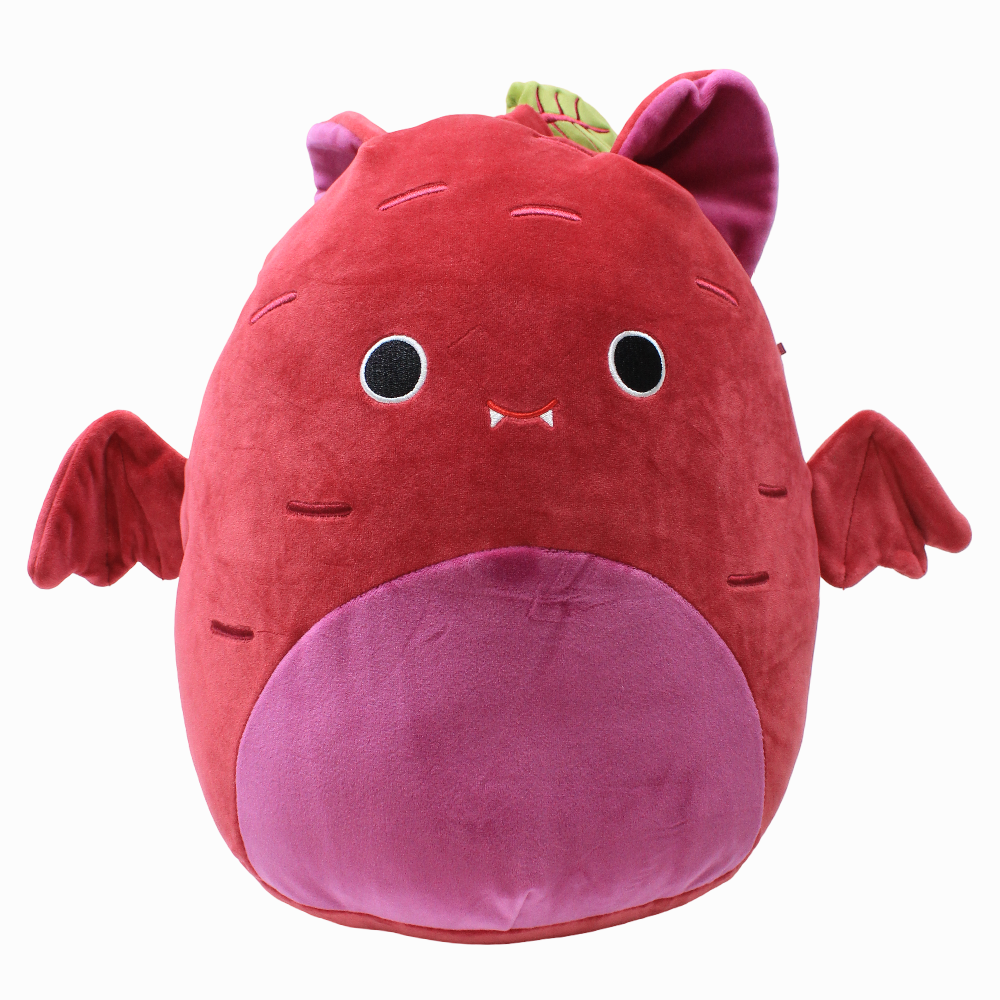 Squishmallows 12-Inch Fusion Squad – Beet Bat Romulus