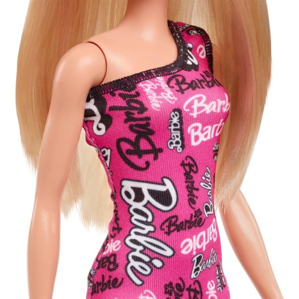 Barbie Fashion Doll – Blonde Hair & Pink Dress