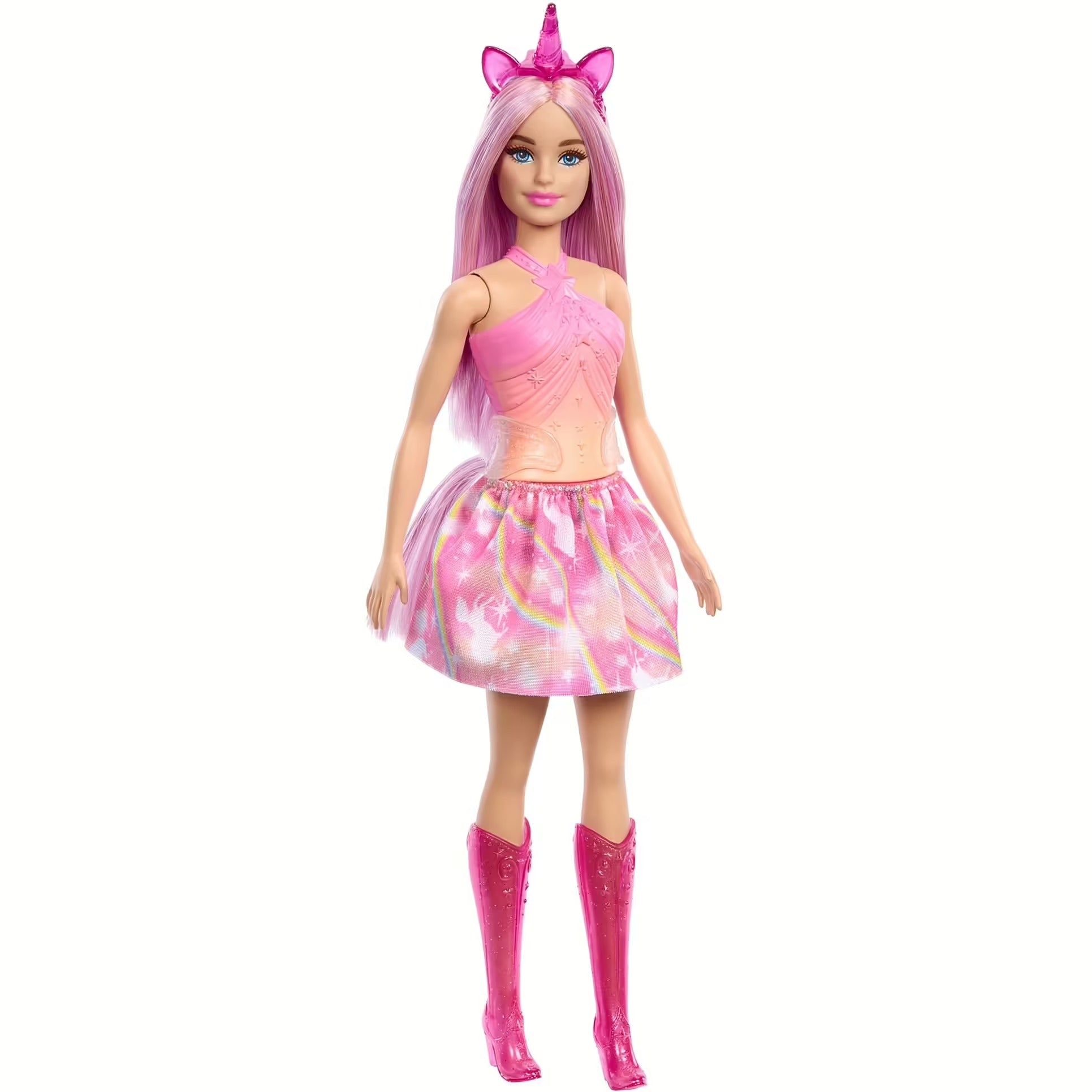 Barbie Unicorn Doll – Pink Hair & Rainbow Outfit