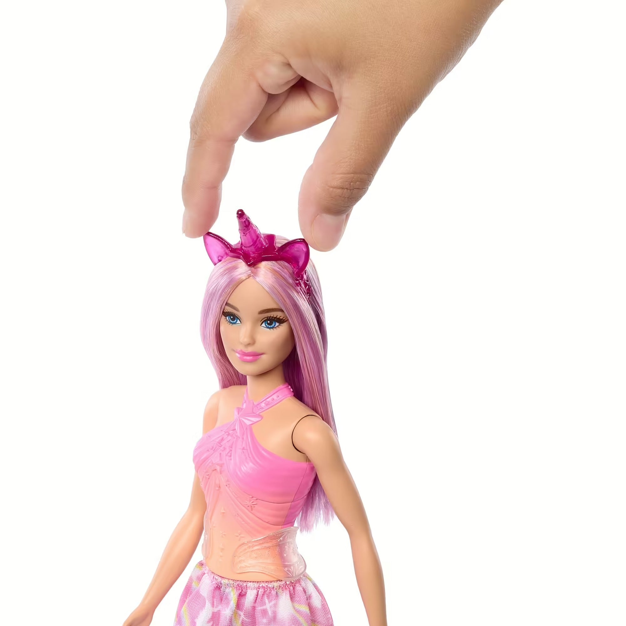 Barbie Unicorn Doll – Pink Hair & Rainbow Outfit