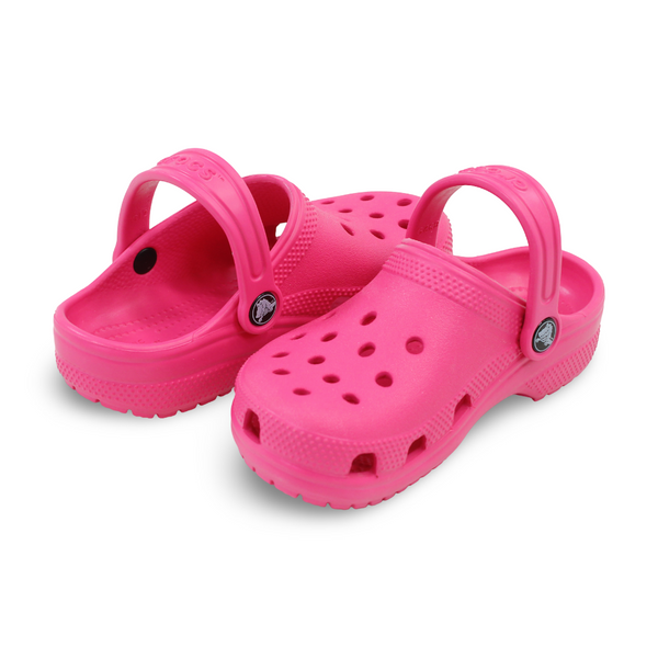 Girls Rubber Classic Crocs – Fuchsia