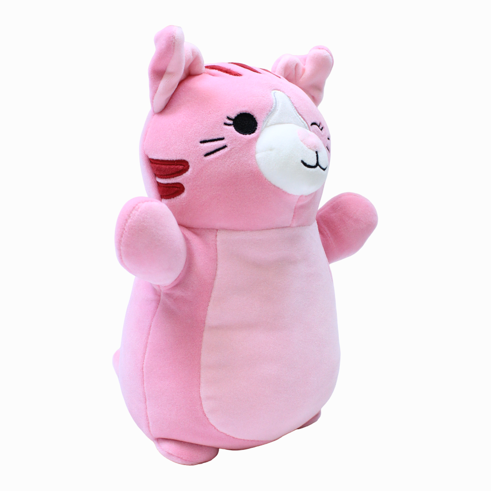 Squishmallows HugMees 10 Inch – Pink Scottish Fold Cat Geraldine