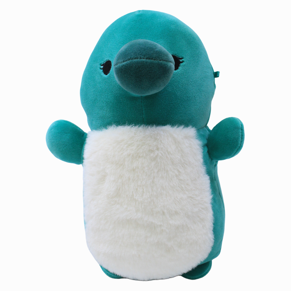 Squishmallows HugMees 10 Inch – Green Platypus with Fuzzy Belly Selassi