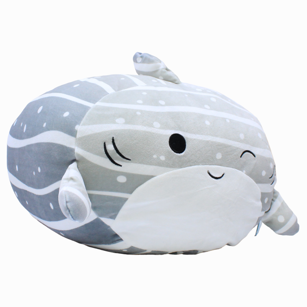 Squishmallows 12-Inch Stackables Sealife Squad – Grey Whale Shark Sachie