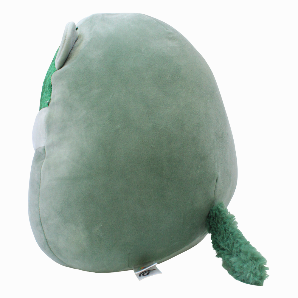 Squishmallows 12-Inch Fantasy Squad – Dark Green Badger Beuaregard with Velvet Accents