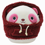 Squishmallows 7.5-Inch Style Squad – Cream & Dark Red Panda Ponder