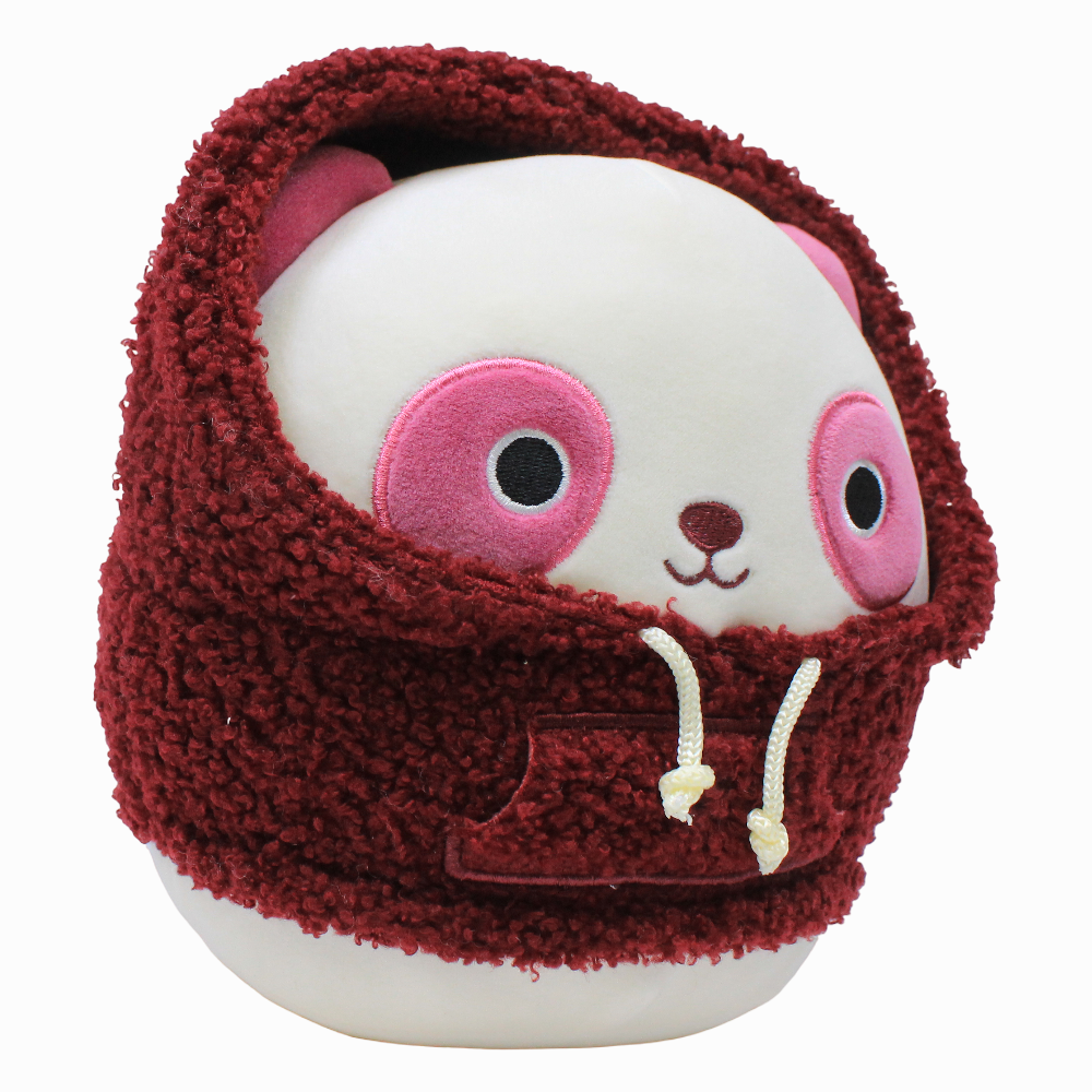 Squishmallows 7.5-Inch Style Squad – Cream & Dark Red Panda Ponder