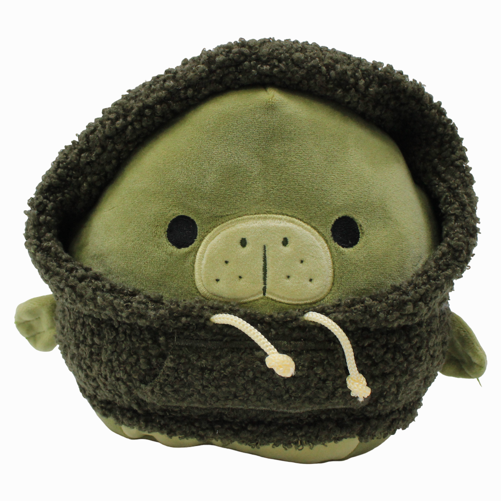 Squishmallows 7.5-Inch Style Squad – Olive Tonal Manatee Wooster