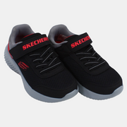 Boys Leather Sneakers – Black