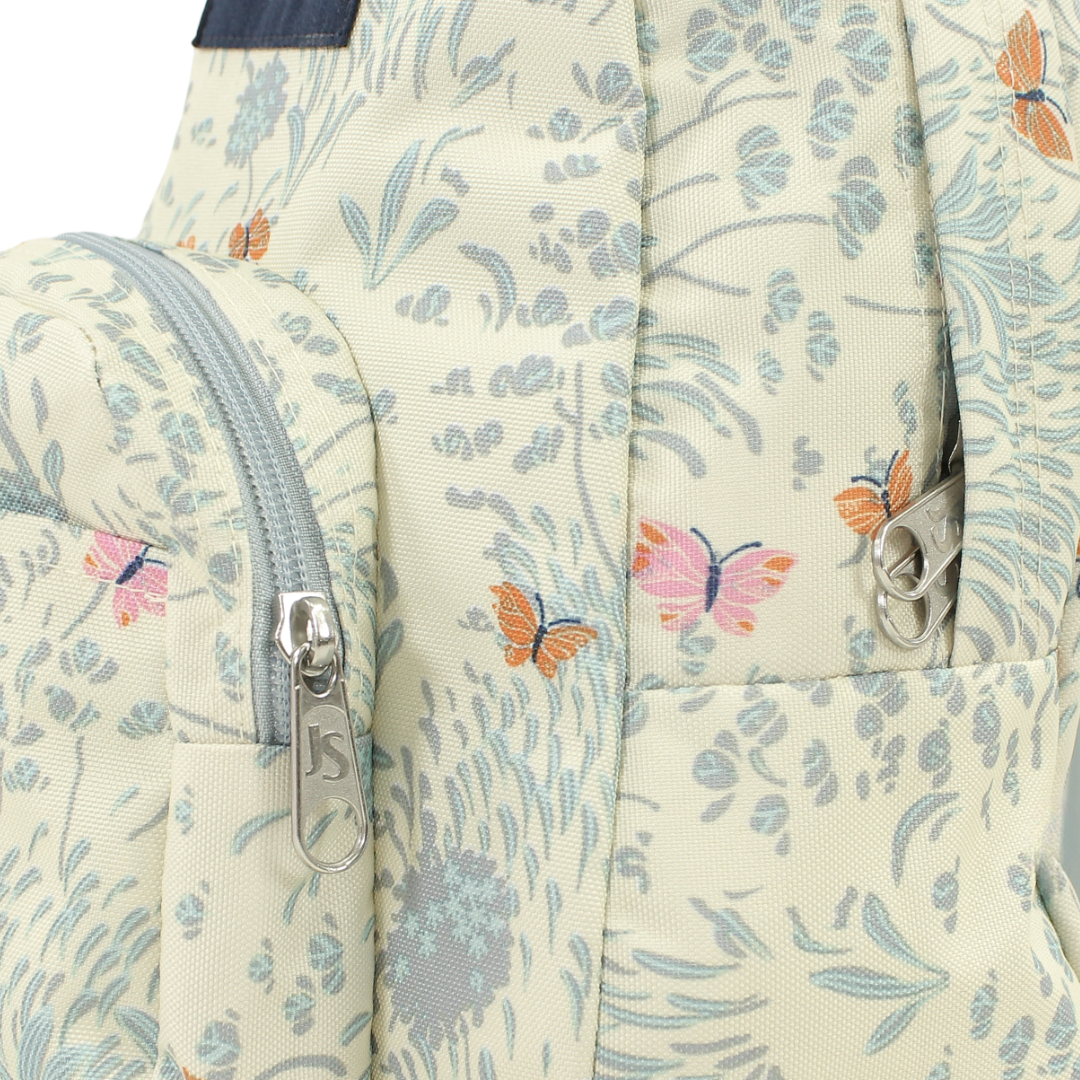 Jan Sport Half Pint Mini Backpack 10.2L – "Fluttering Field" Butterfly Floral Print