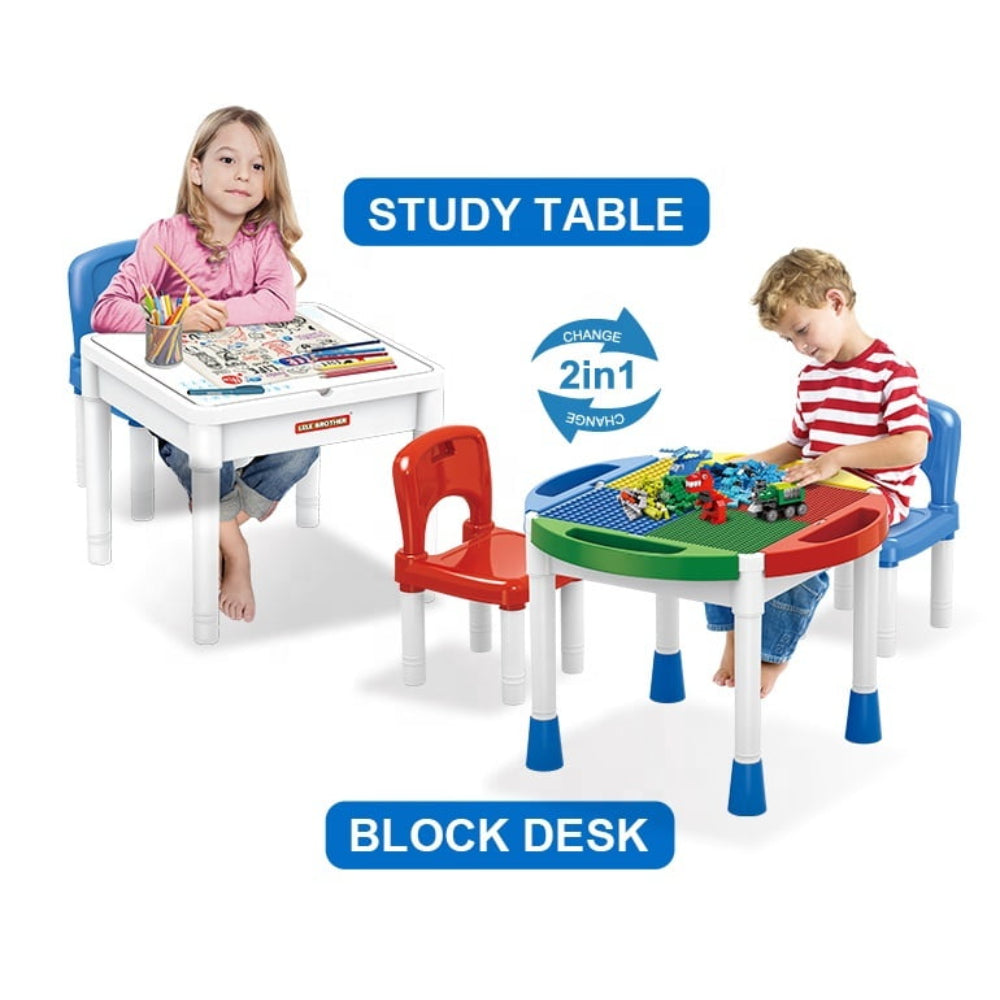Lele Brot Blocks Desk 2in1 - Toys - OKO