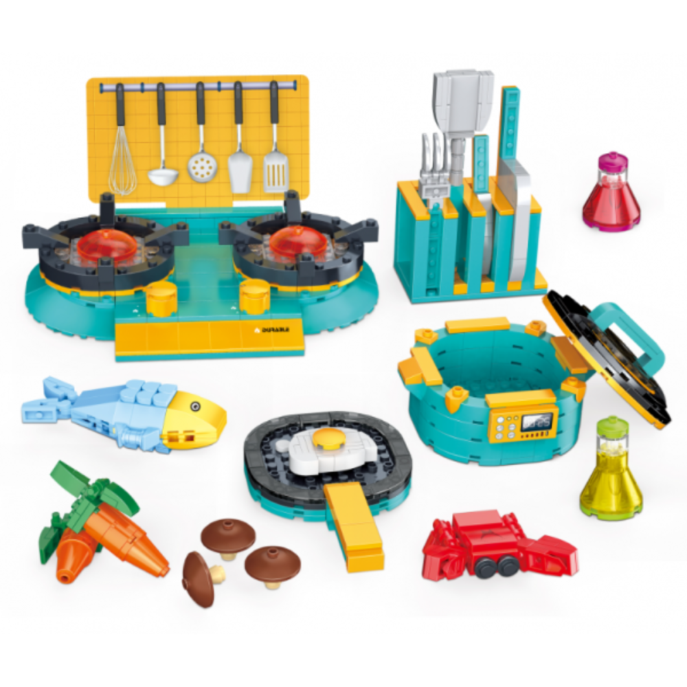 Cogo Funny Build Cooking Expert Building Blocks Set – 503 Pcs - Toys