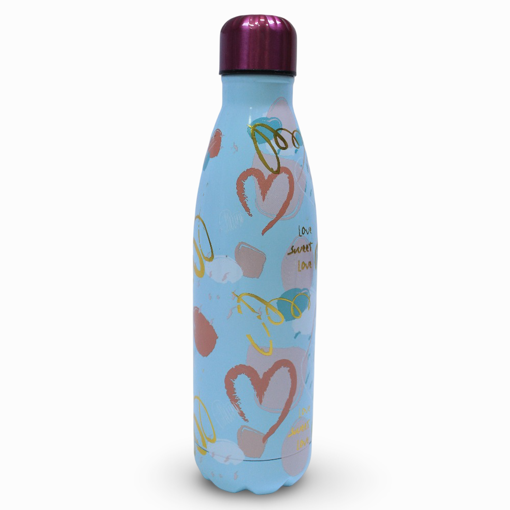 Cool Level Hearts Double Layer Stainless Steel Thermos – 500 ml