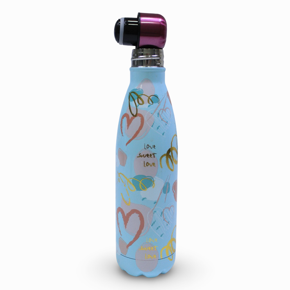 Cool Level Hearts Double Layer Stainless Steel Thermos – 500 ml