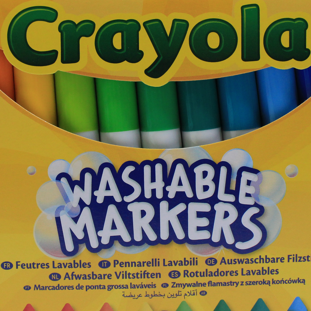 Crayola Washable Markers – 24 Colors