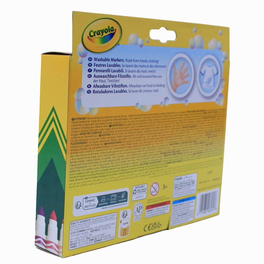 Crayola Washable Markers – 24 Colors