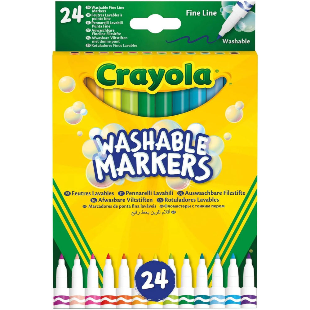 Crayola Washable Markers – 24 Colors