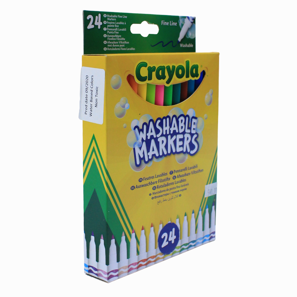 Crayola Washable Markers – 24 Colors