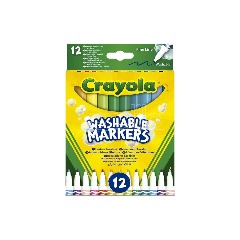 Crayola Washable Markers – 12 Colors