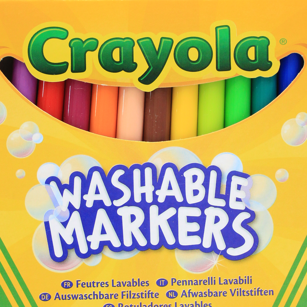 Crayola Washable Markers – 12 Colors