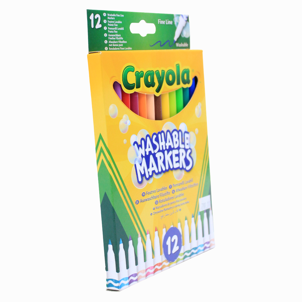 Crayola Washable Markers – 12 Colors