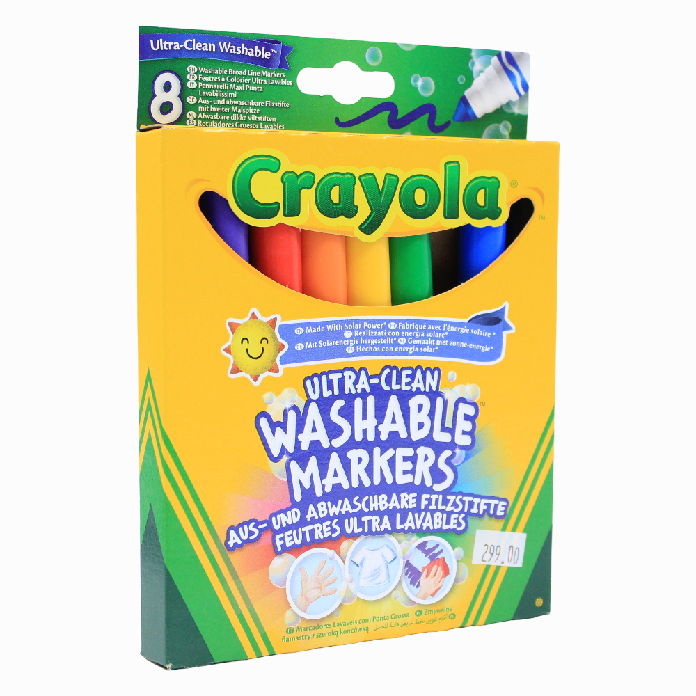 Crayola Ultra Clean Washable Markers – 8 Colors