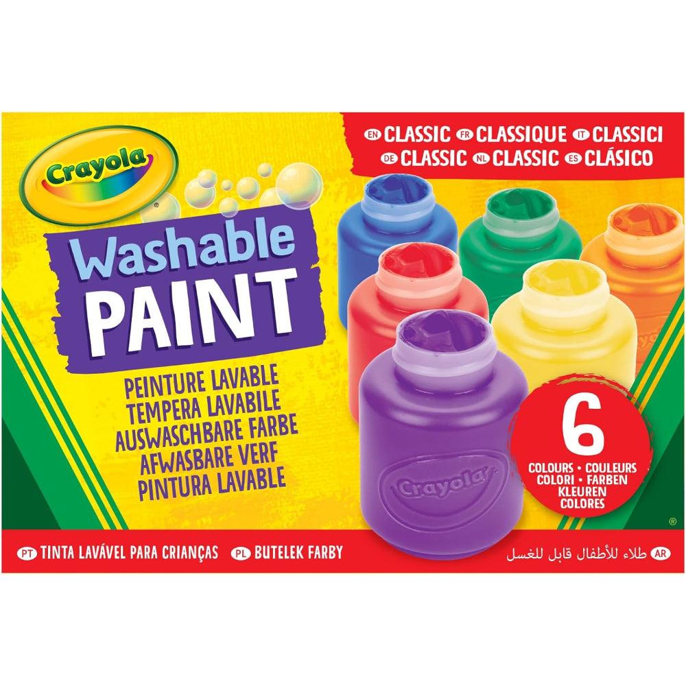 Crayola Washable Paint – 6 Colors