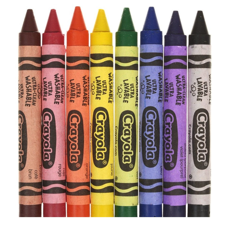 Crayola Ultra Clean Washable Large Crayons – 8 Colors