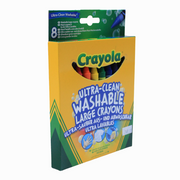 Crayola Ultra Clean Washable Large Crayons – 8 Colors