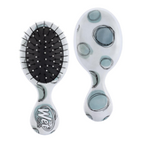 Wet Brush Mini Detangling Hairbrush, Teal Polka Dots (Watercolor Motif)