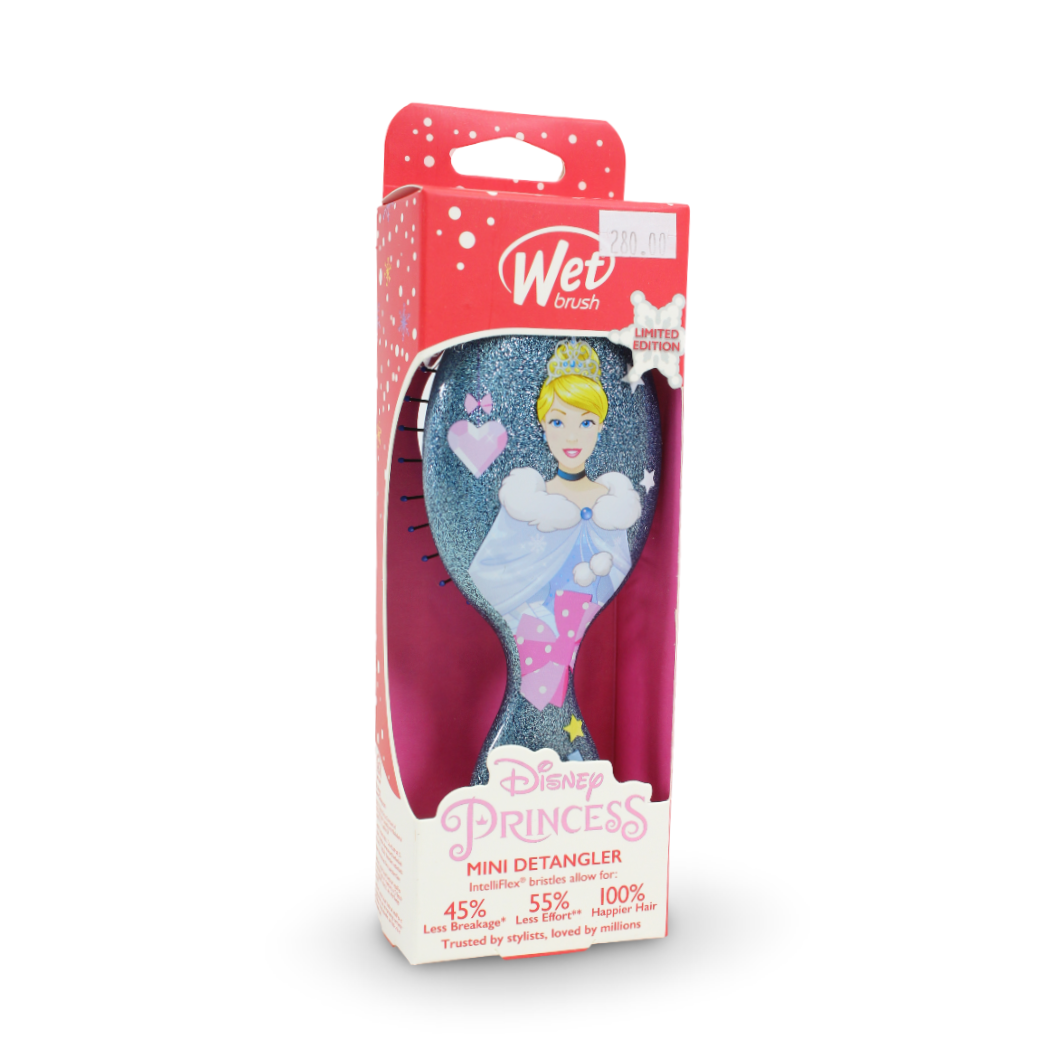 Wet Brush Disney Princess Cinderella Mini Detangler – Glitter Blue