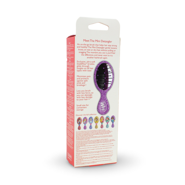 Wet Brush Disney Princess Jasmine Mini Detangler – Glitter Purple