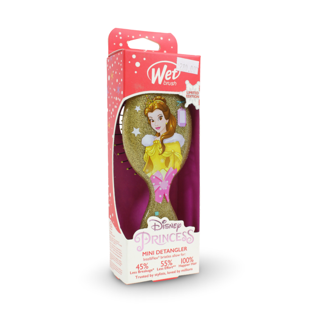 Wet Brush Disney Princess Belle Mini Detangler – Glitter Gold