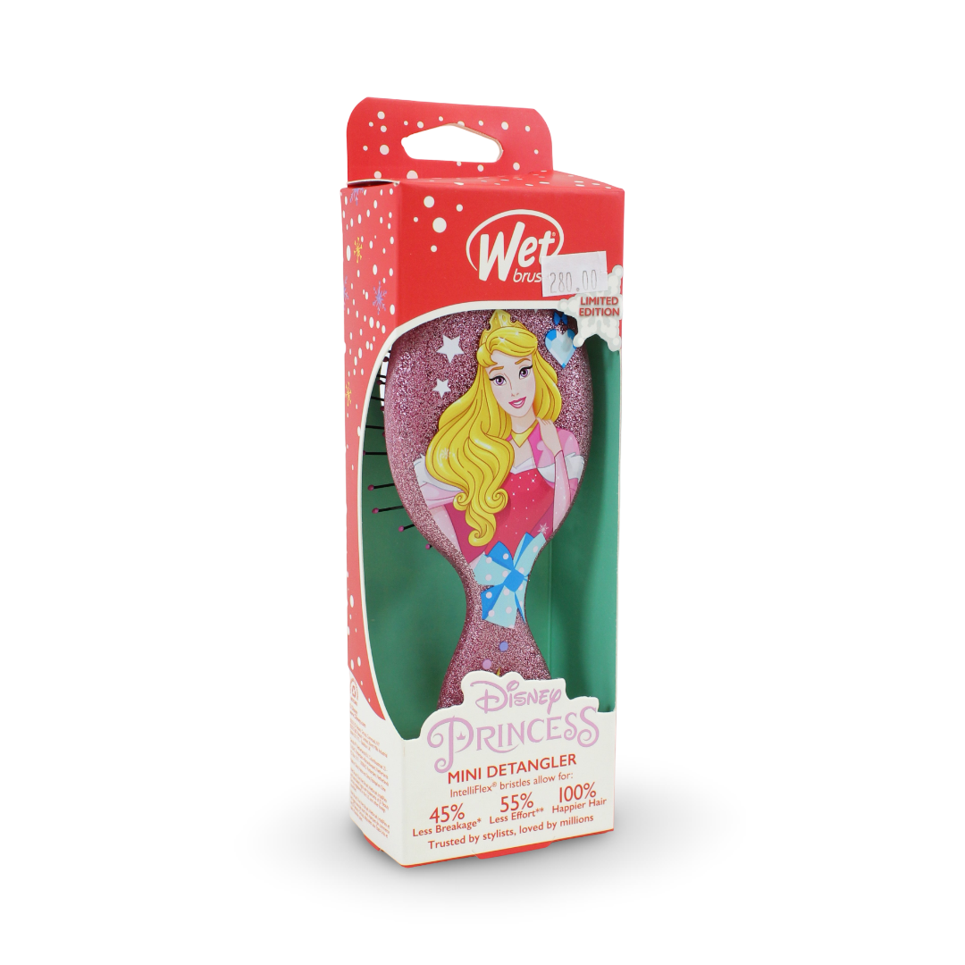 Wet Brush Disney Princess Aurora Mini Detangler – Glitter Pink