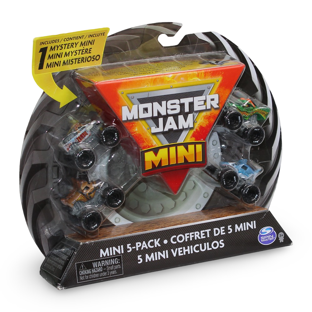 Monster Jam Mini Vehcles - 5 Pack - Toys - OKO