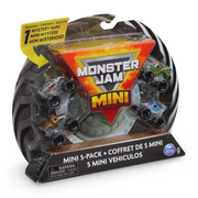 Monster Jam Mini Vehcles - 5 Pack