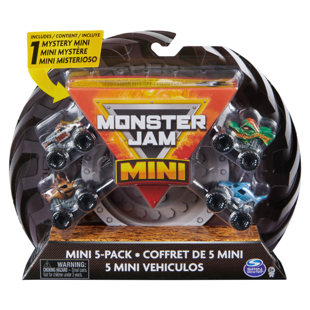 Monster Jam Mini Vehcles - 5 Pack