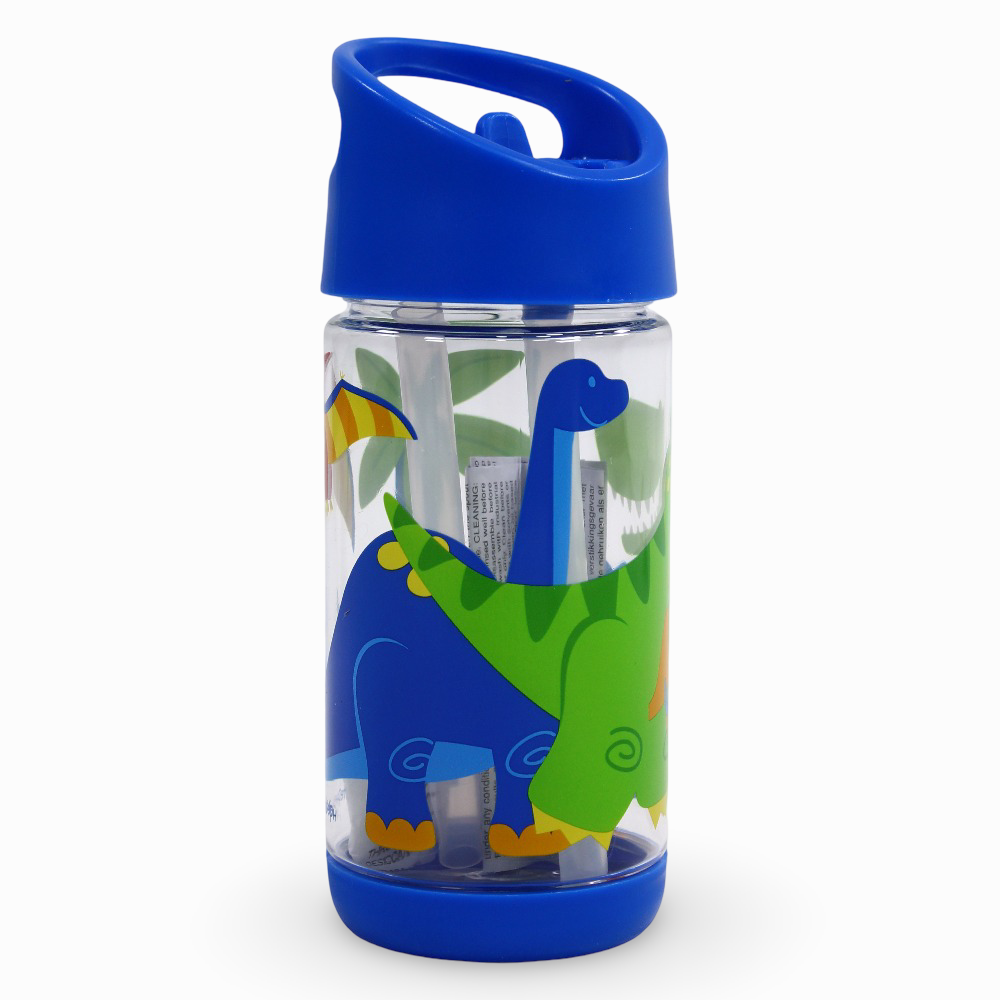 Stephen Joseph Dino Flip Top Water Bottle – 500ml