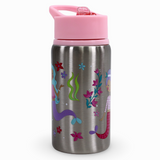 Stephen Joseph Flip Top Stainless Steel Bottle - Mermaids