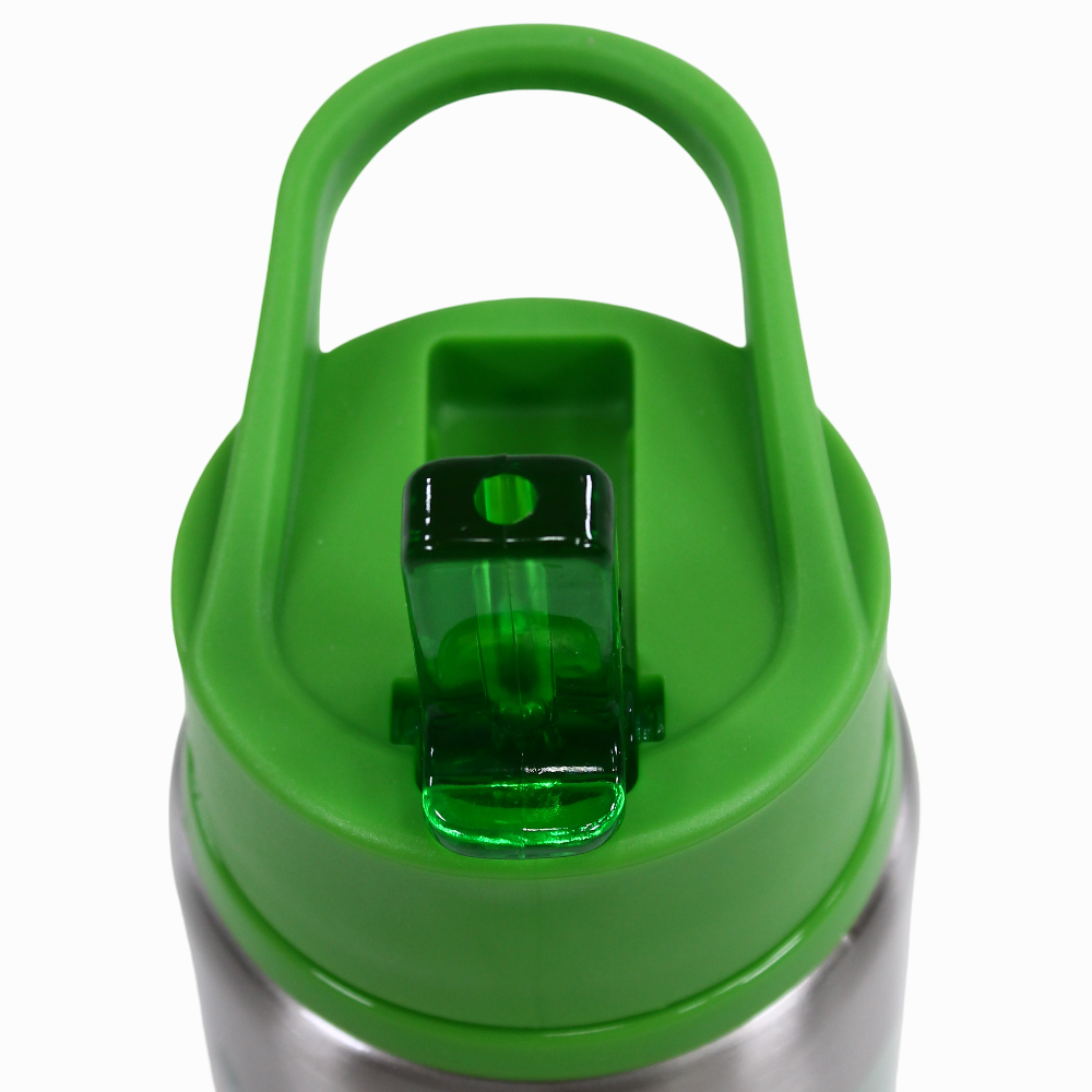 Stephen Joseph Flip Top Stainless Steel Bottle - Jungle