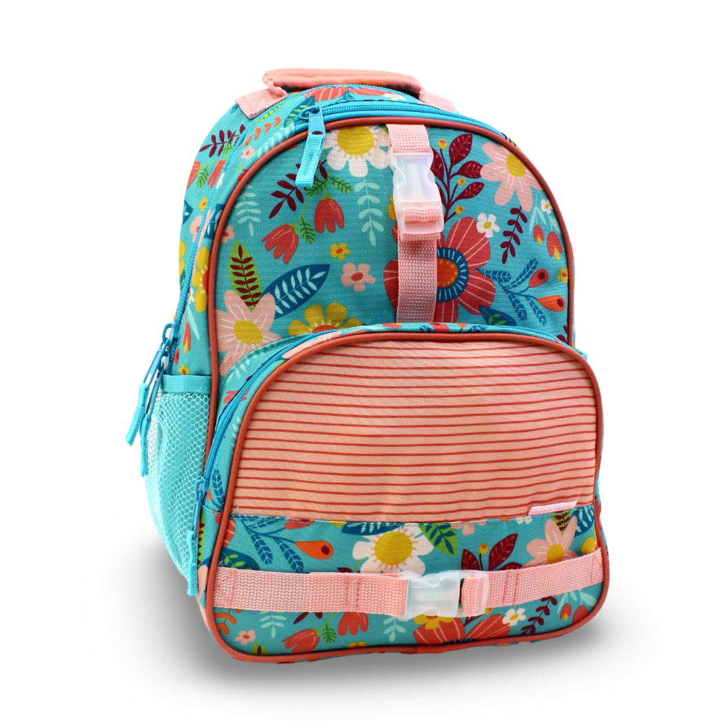Stephen Joseph Backpack – Turquoise Floral Print - School