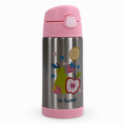 Stephen Joseph Double Wall Stainless Steel Bottle 350ml - Fruits Design