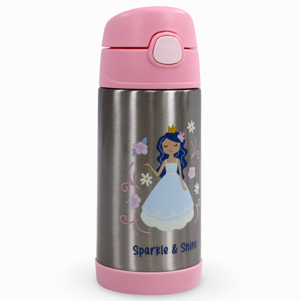 Stephen Joseph Double Wall Stainless Steel Bottle 350ml - Princess Design