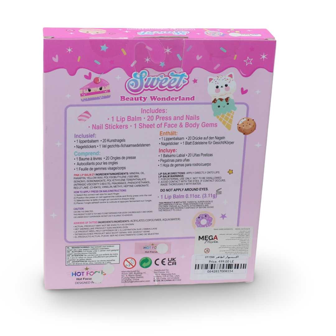 Hot Focus Sweet Beauty Wonderland Nails Set