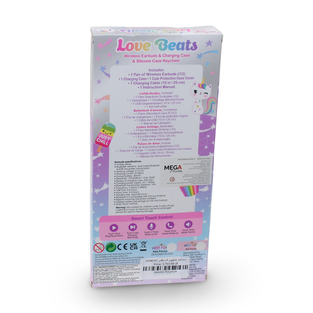 Hot Focus Love Beats Wireless Earbuds