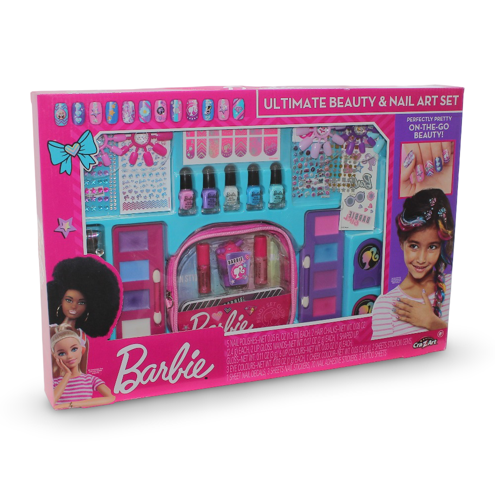 Cra-Z-Art 2in1 Barbie Ultimate Beauty & Nail Art Set - Toys