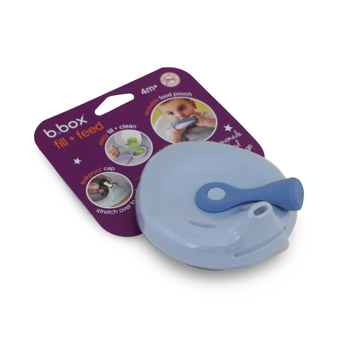 b.box Fill + Feed Reusable Food Pouch – Lullaby Blue