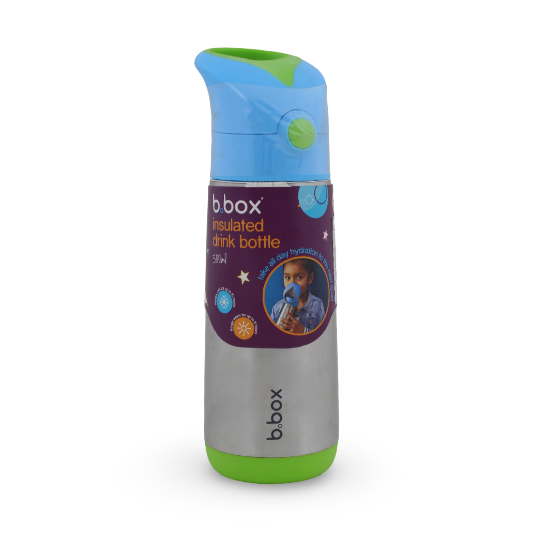 b.box Insulated Drink Bottle 500ml – Blue & Green