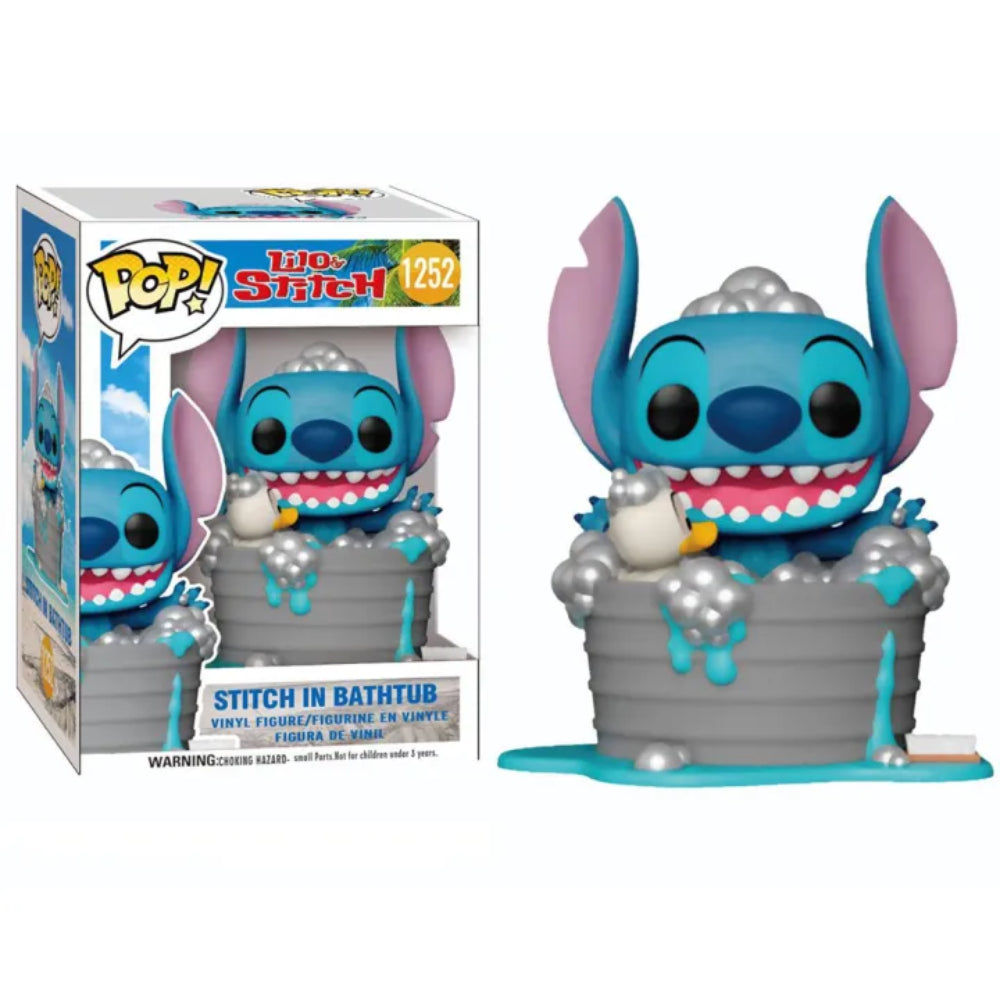 Funko Pop Stitch in Bathtub